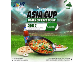 Cafe Bogie Asia Cup Deal 7 For Rs.2200/-